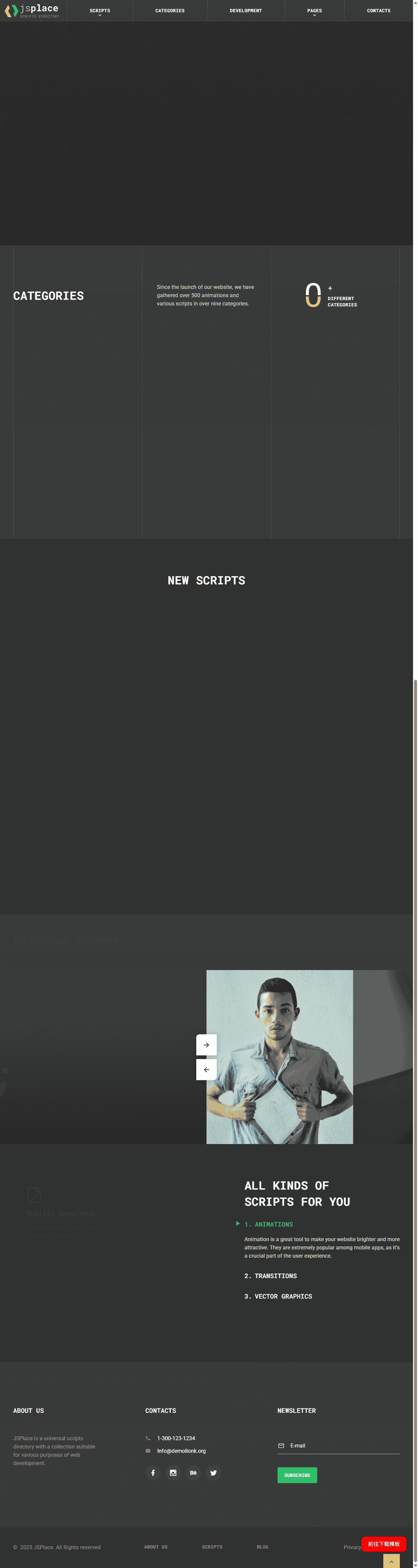 开发者技术分享与开发网站模板 - 鹿快