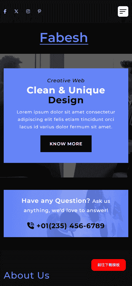 创意商务营销规划网站模板