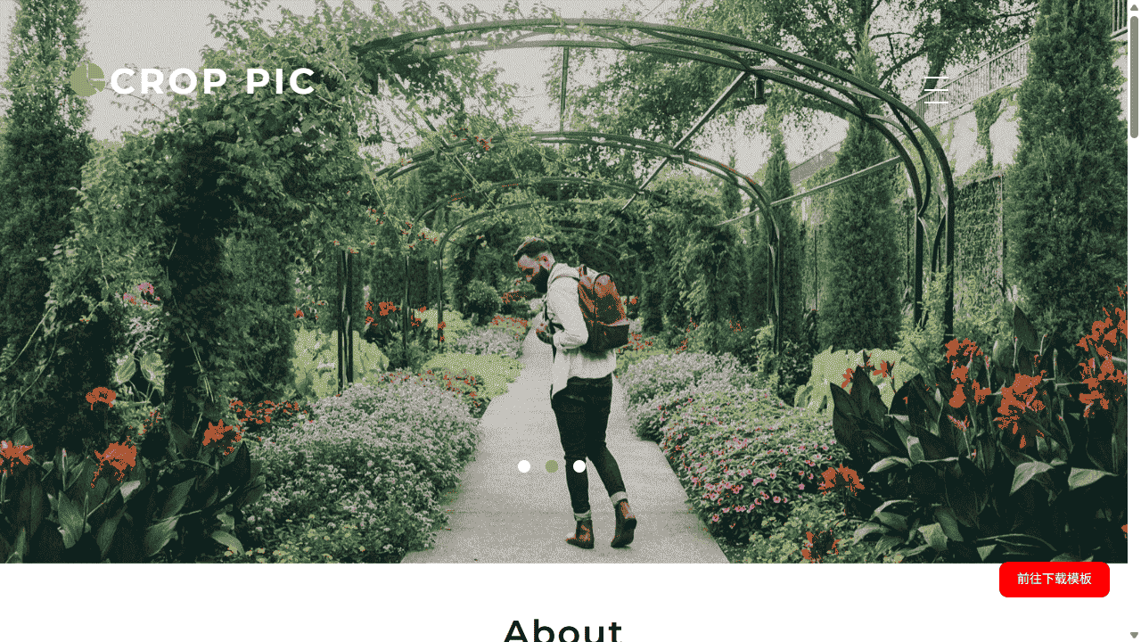 摄影相片展示介绍响应式网站模板免费下载 - 鹿快