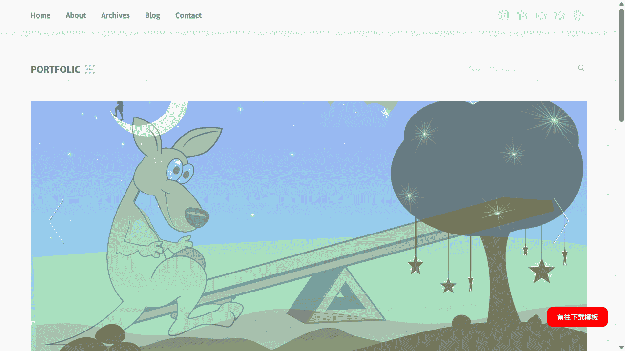 文件图片列表响应式网站模板免费下载 - 鹿快