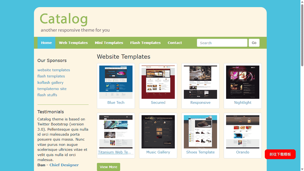 图片展示信息网站模板免费下载 - 鹿快