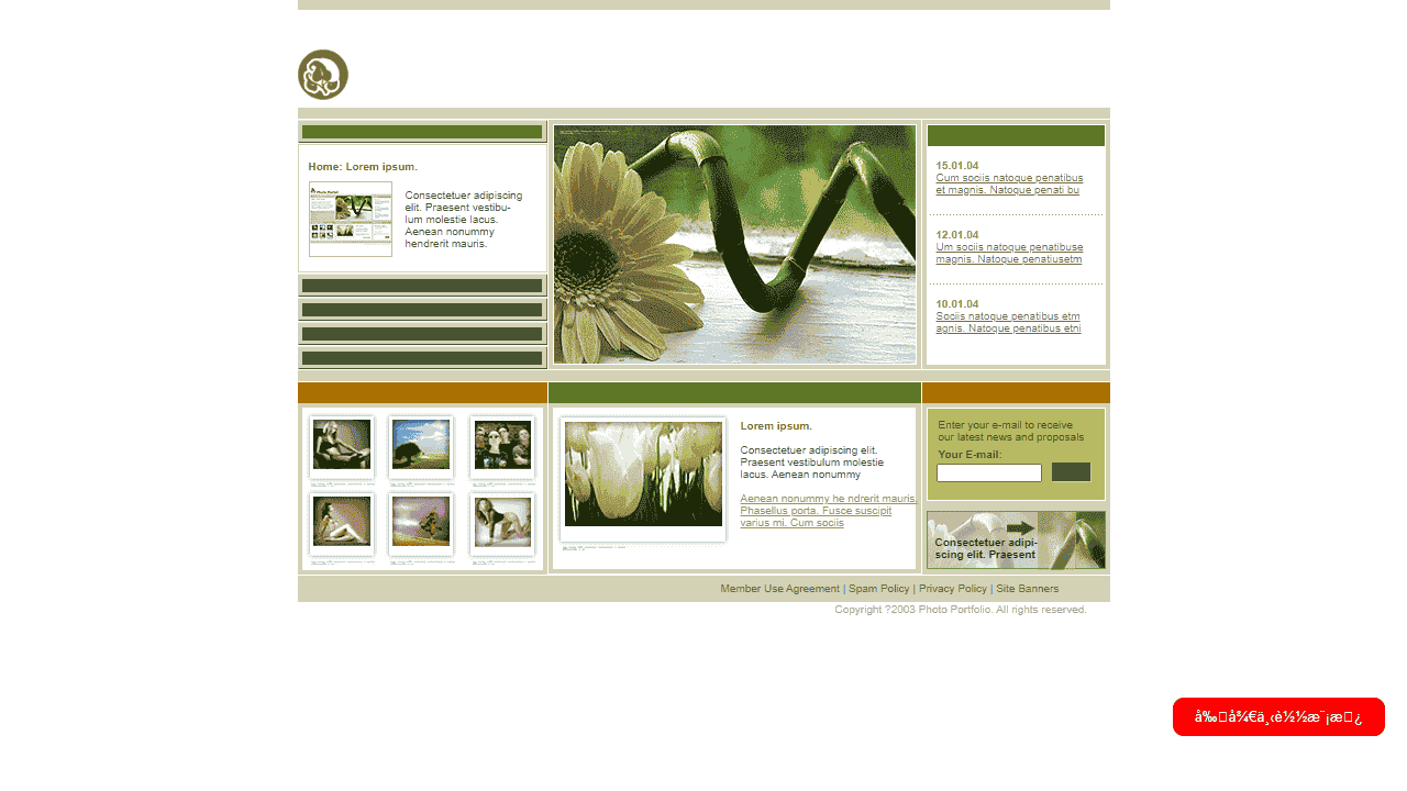 图片作品网站模板免费下载 - 鹿快