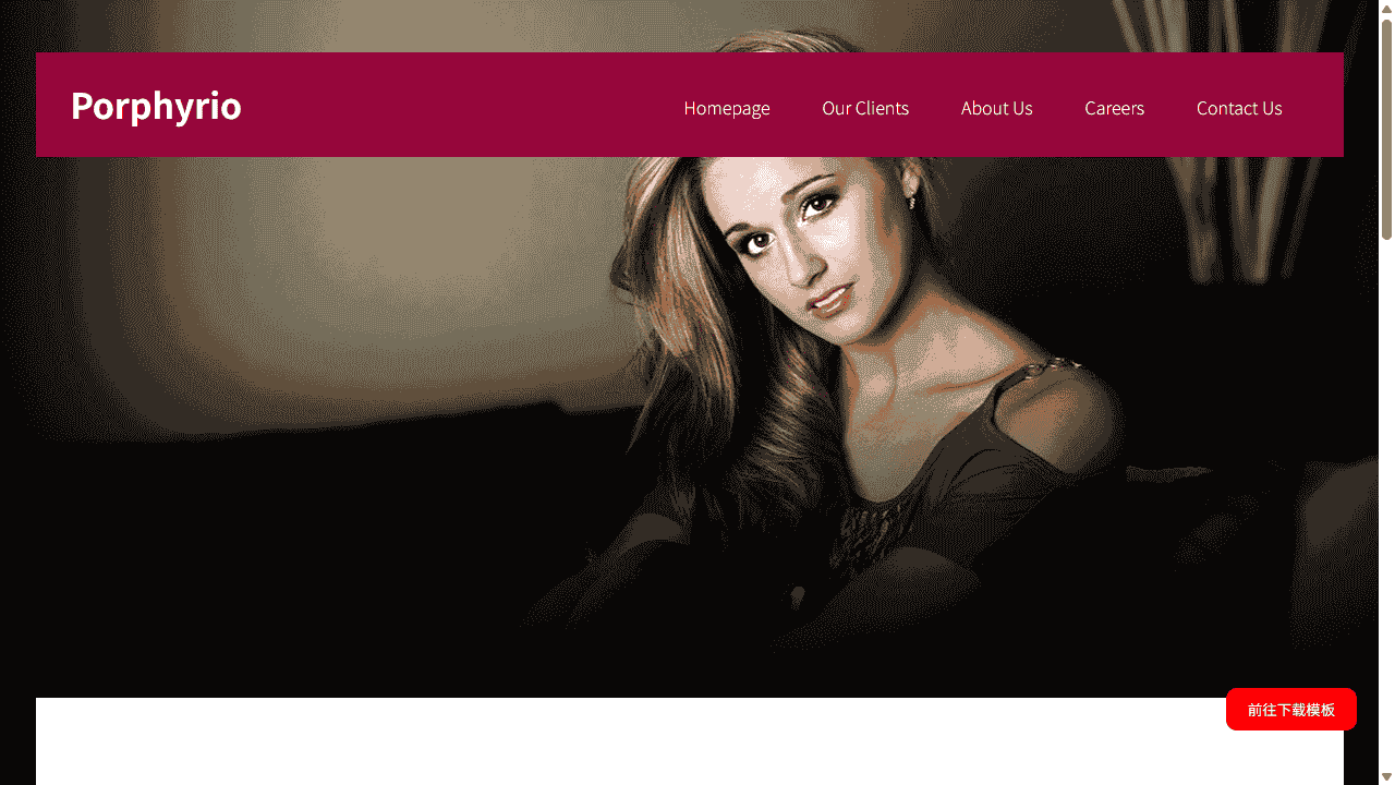 紫水鸡属艺术拍摄网站模板免费下载 - 鹿快