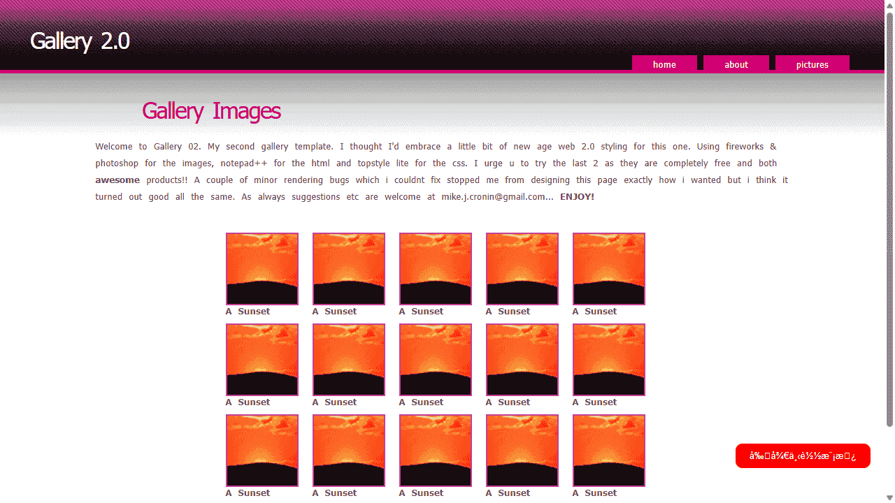 个人图片展示网站模板免费下载 - 鹿快