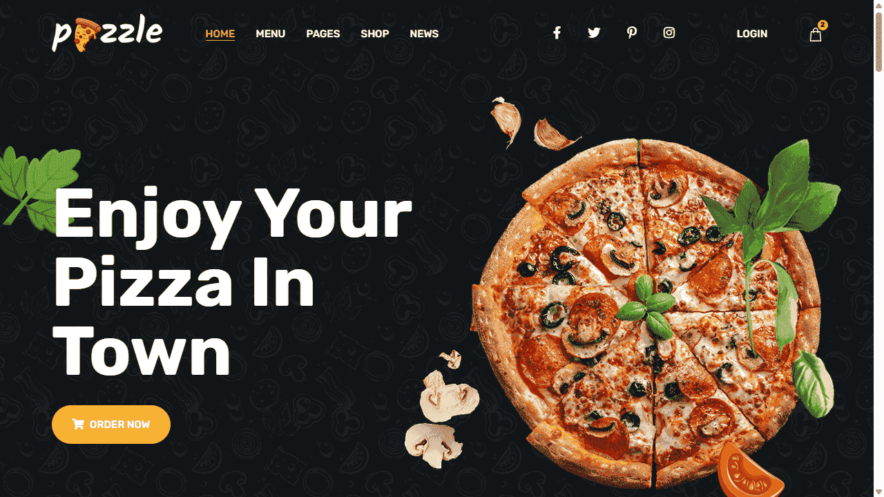 美味披萨品牌网站模板免费下载免费下载 - 鹿快