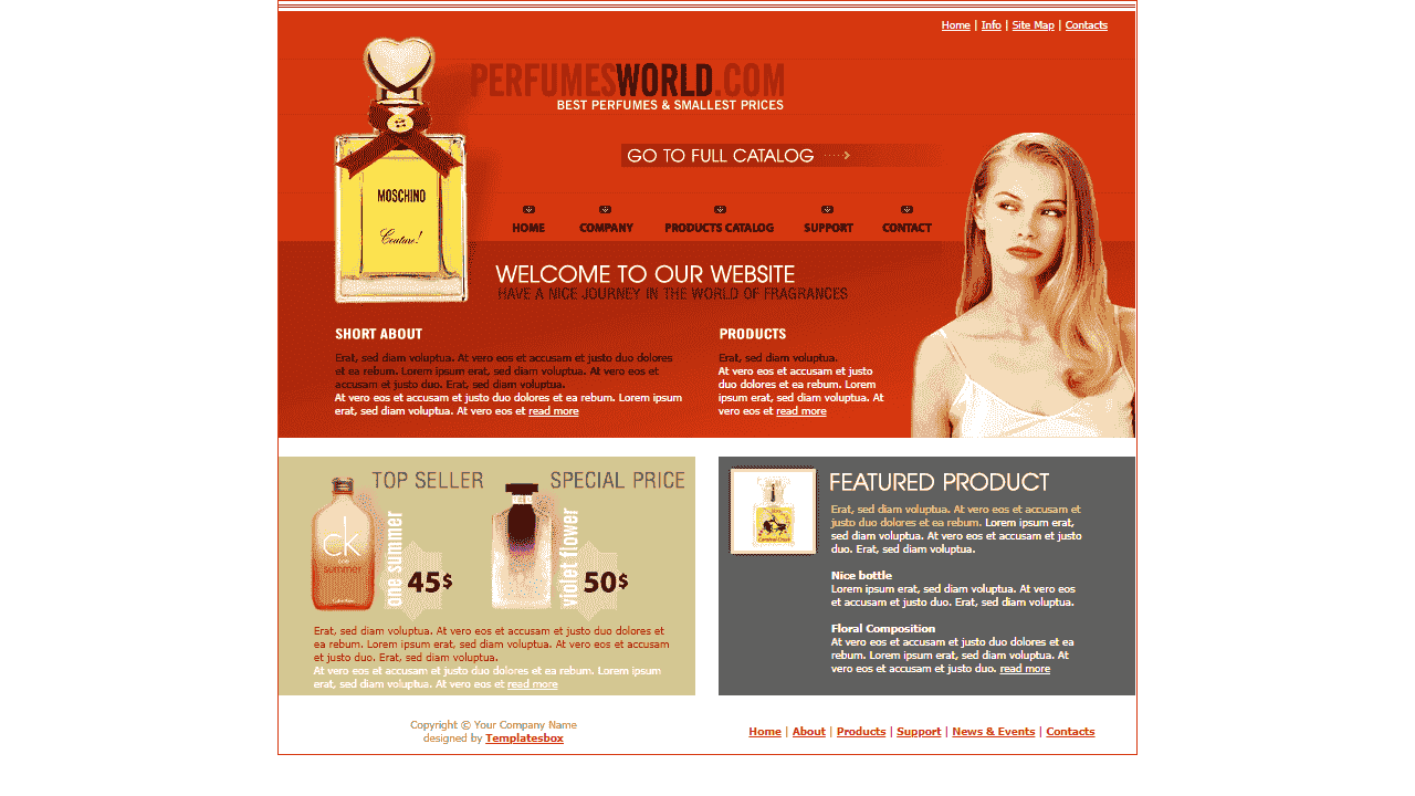 庆国庆_法国香水品牌模板 - 鹿快