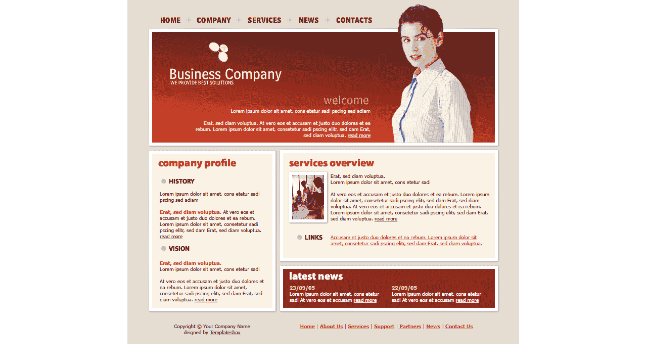 庆国庆_欧美女性办公模版 - 鹿快