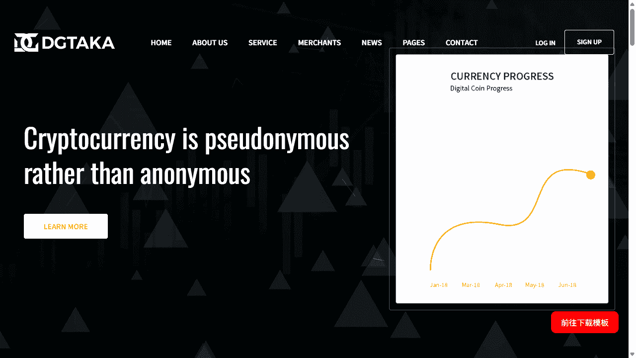 多功能金融服务平台网站模板免费下载免费下载 - 鹿快
