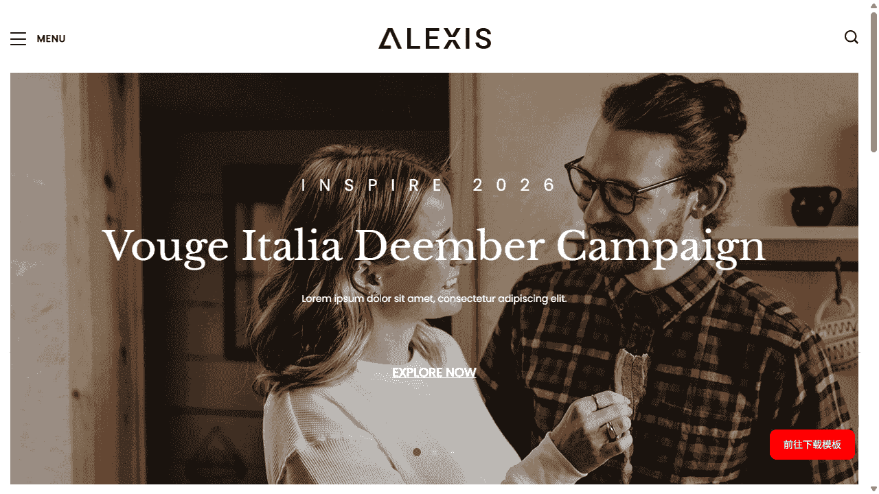 现代摄影艺术作品展示网站模板免费下载免费下载 - 鹿快