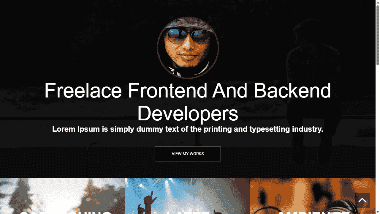 个人图库展示介绍响应式网站模板免费下载 - 鹿快