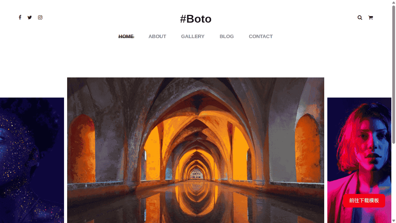 照片资源库响应式网站模板免费下载 - 鹿快