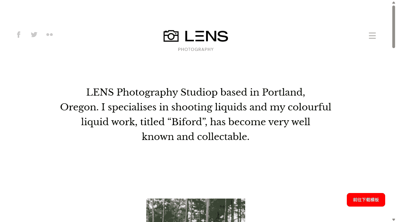 摄影分类项目展示网站模板免费下载免费下载 - 鹿快