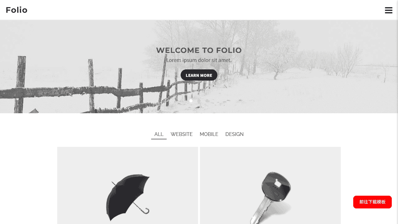 极简多用途手机网站模板免费下载免费下载 - 鹿快