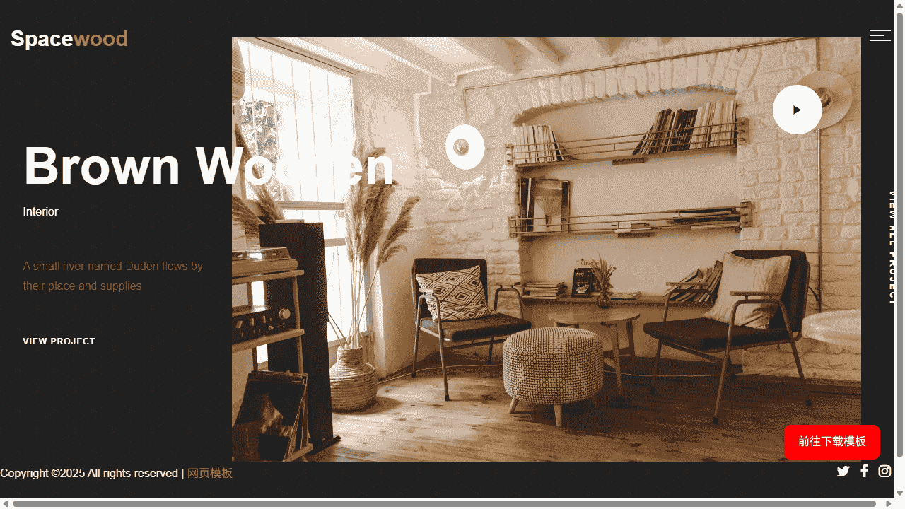 水榭美术馆展示响应式网站模板免费下载 - 鹿快