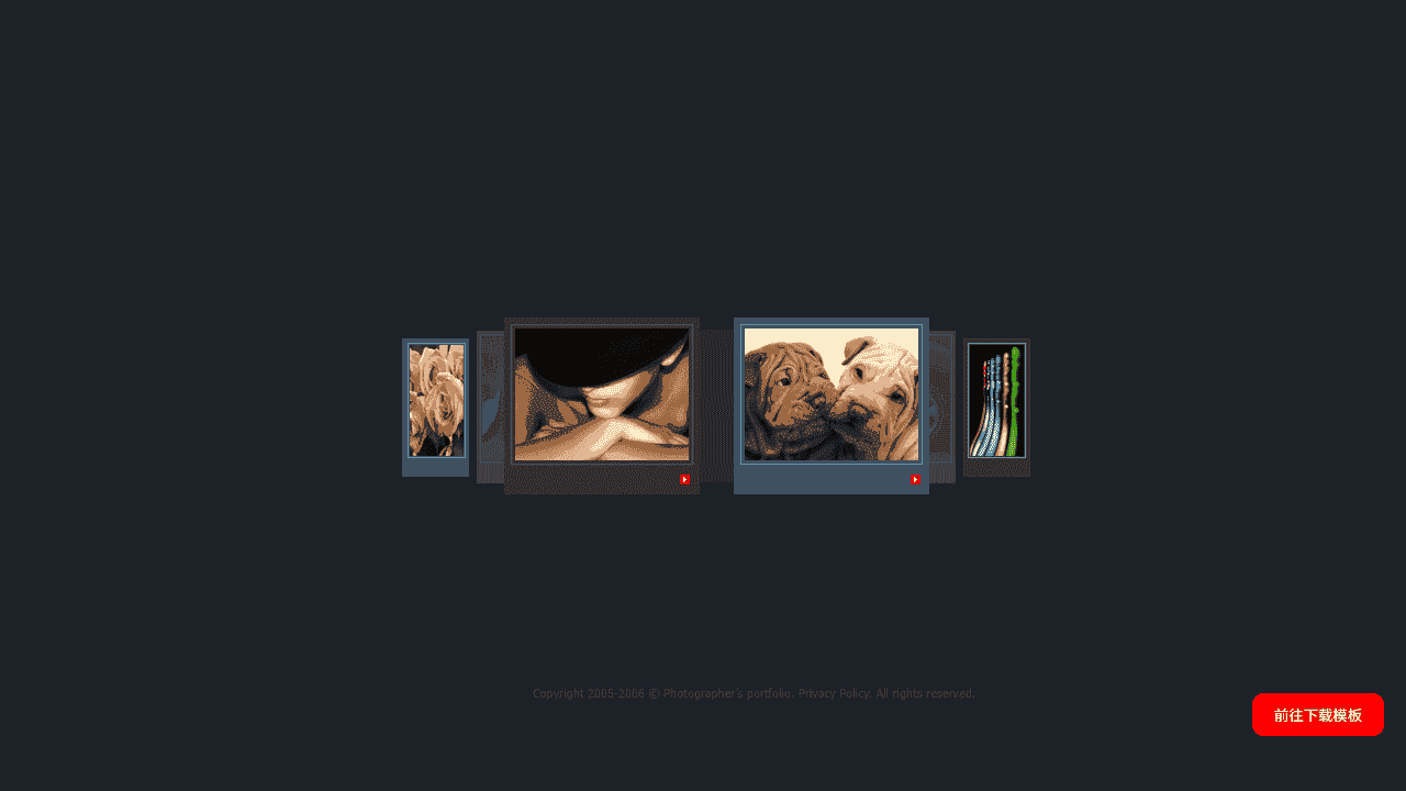 摄影师作品网站模板免费下载 - 鹿快
