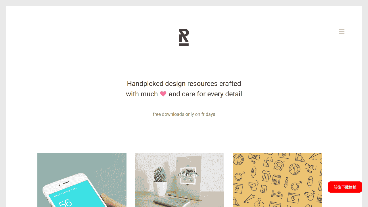 创意作品图片展示响应式网站模板免费下载免费下载 - 鹿快