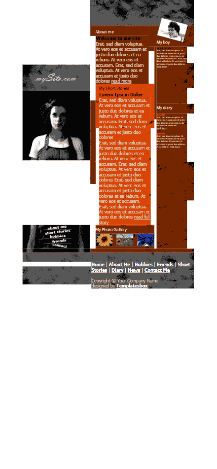 庆国庆_欧美女性自己的故事网站模板免费下载