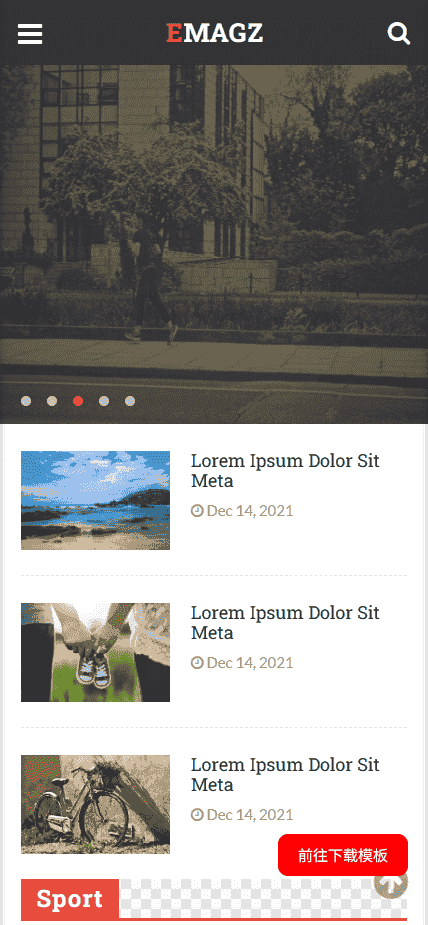 多功能通用手机网站模板免费下载免费下载