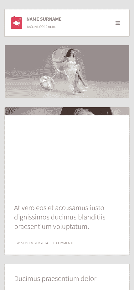 摄影作品分享响应式网站模板免费下载