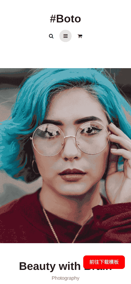 照片资源库响应式网站模板免费下载