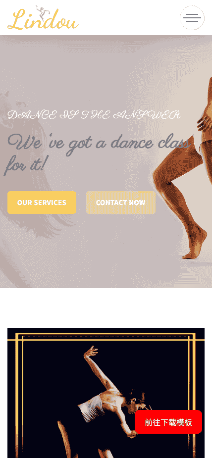 舞蹈团演出及训练课程网站模板免费下载免费下载