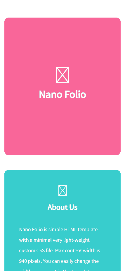 红绿图片展示动态响应式网站模板免费下载