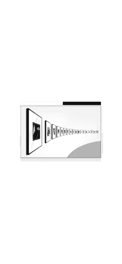 黑白图片展览网站模板免费下载