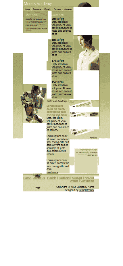 庆国庆_欧美女性模特学艺模板