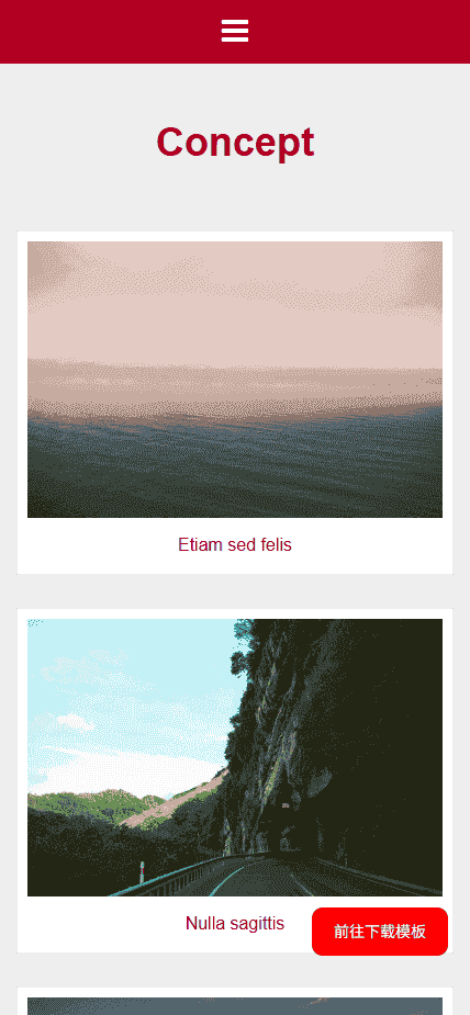 红色图库展示响应式网站模板免费下载免费下载