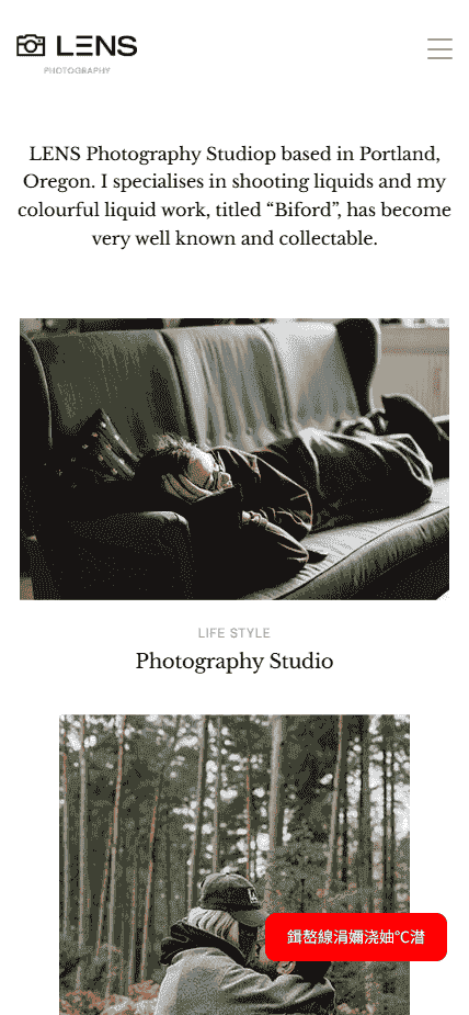 摄影分类项目展示网站模板免费下载免费下载