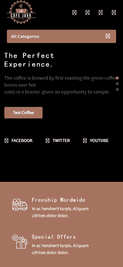 高端咖啡品牌网站模板免费下载免费下载
