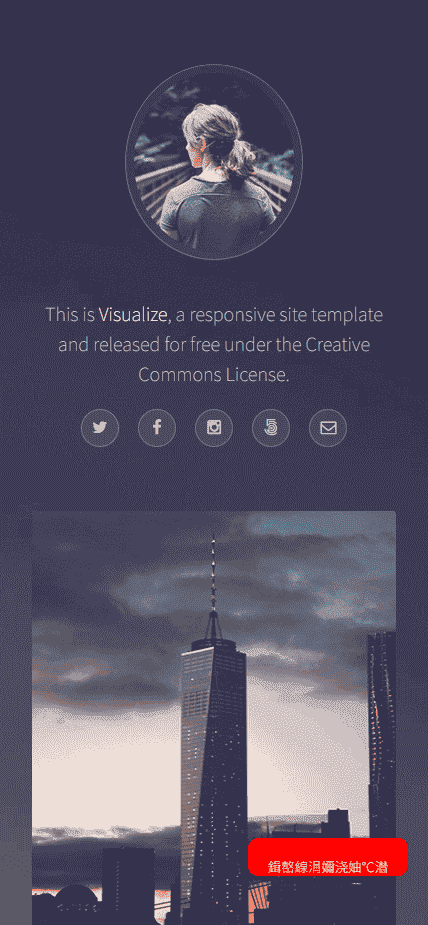 紫蓝单页面图片展示模板