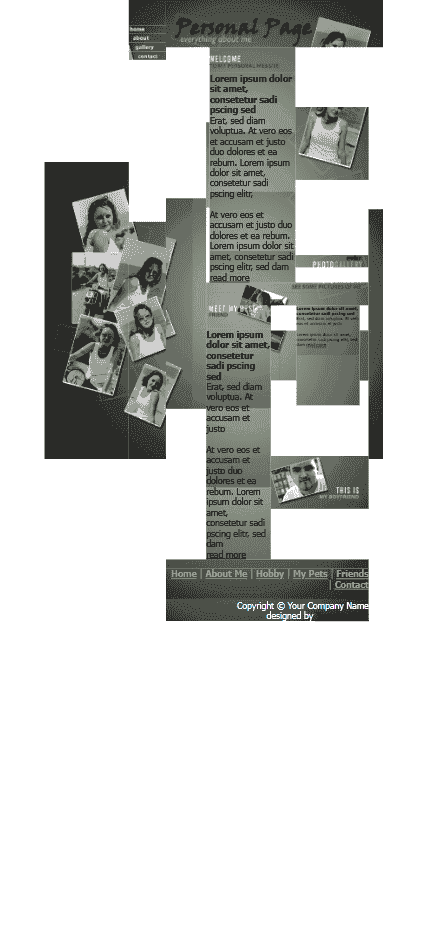 欧美模特个人相册网站模板免费下载免费下载