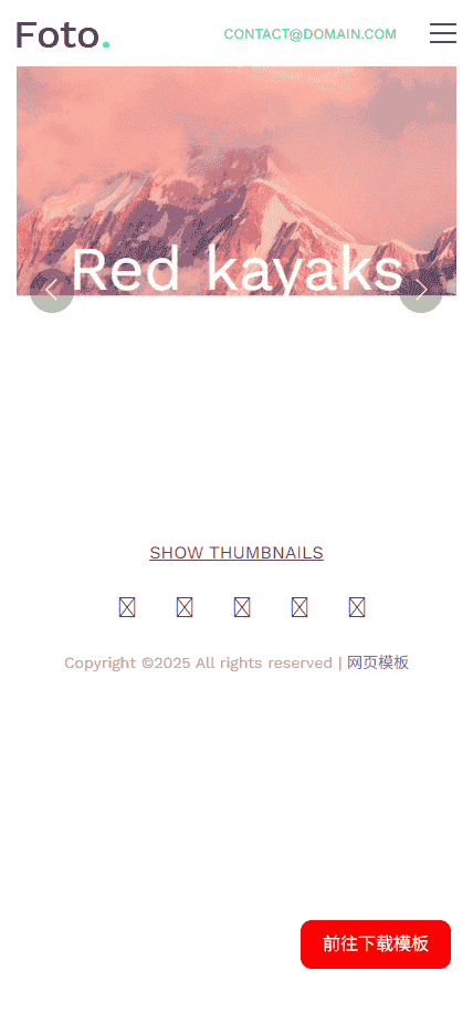 摄影幻灯片图集展示响应式网站模板免费下载免费下载