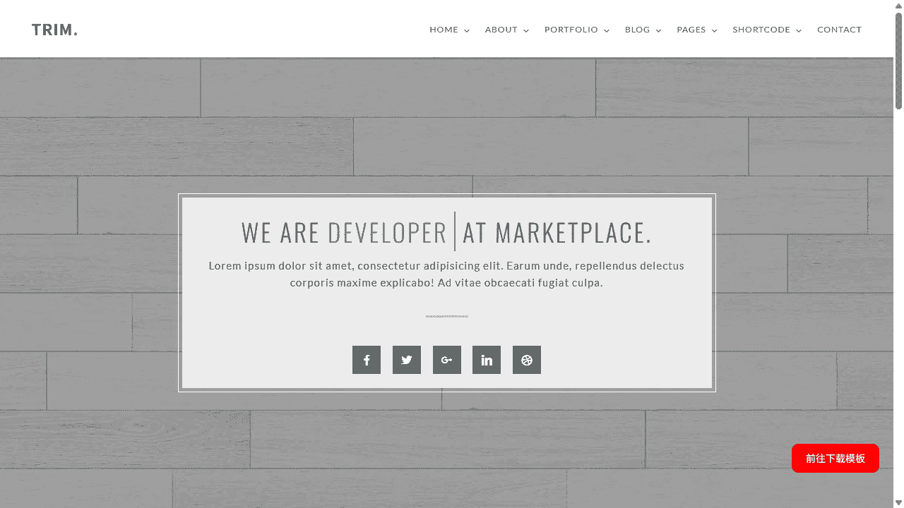现代简洁设计博客HTML网站模板源码免费下载源码免费下载 - 鹿快