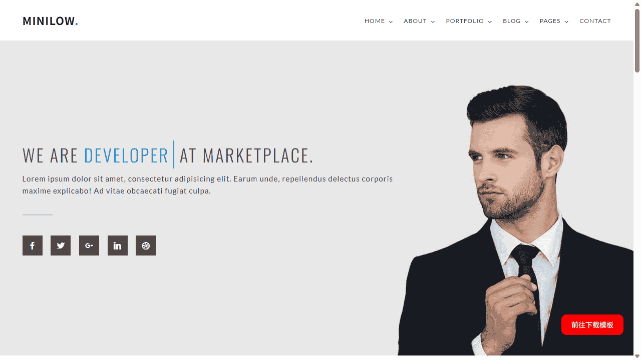 简约创意设计作品展示网站模板源码免费下载源码免费下载 - 鹿快