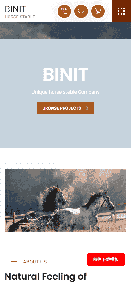马厩商务运营公司官网模板