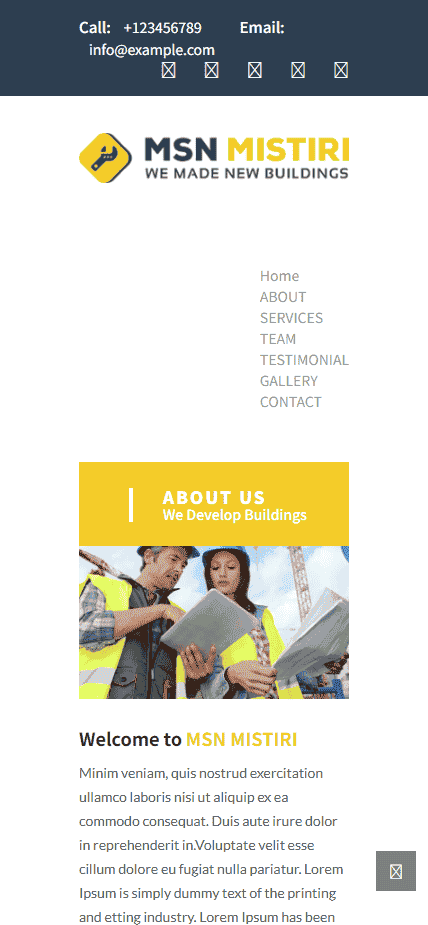 专业建筑公司单页面模板